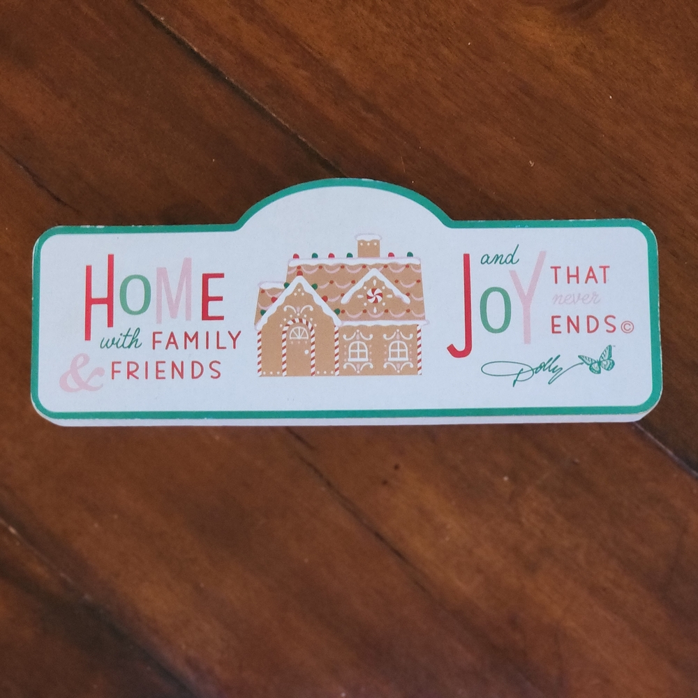 DOLLY PARTON Home and Joy Decorative Sign NWT!